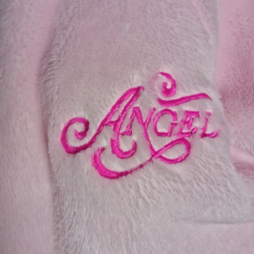 Victoria's Secret ANGEL Cozy Plush Short Robe Pink M/L